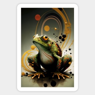 Green Frog 1 Sticker